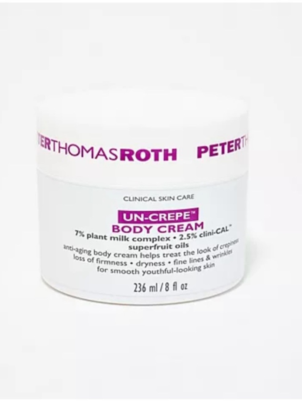 🌸B22 - Peter Thomas Roth Un-Crepe Body Cream - White (236 ml)🌸⚪️